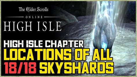 All 18 High Isle Skyshards Eso Youtube