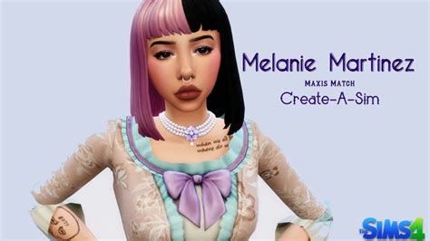 Melanie Martinez Sim Rip Crybaby Sims 4 Maxis Match Create A Sim