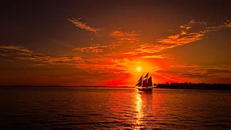 Sailboat Sunset Wallpapers Top Free Sailboat Sunset Backgrounds
