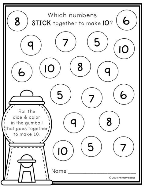21 Roll And Cover Math Games For Kindergarten And First Grade Standards