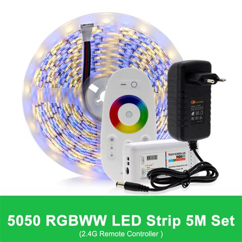 Dc12v 164ft5m Smd 5050 Rgbrgbwrgbww Led Strip Light Kit 60ledsm