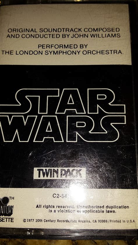 Star Wars A New Hope Soundtrack 1977 Audio Cassette Twin