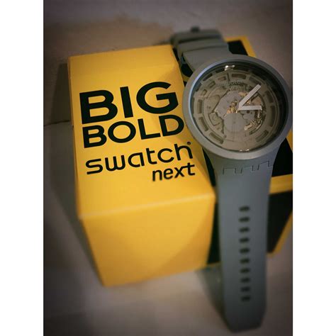 Swatch Bioceramic Grigio Orologi Solo Tempo Unisex Mod Sb03m100