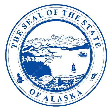 Seal Of The State Of Alaska State Isolated Drawing Png Transparent
