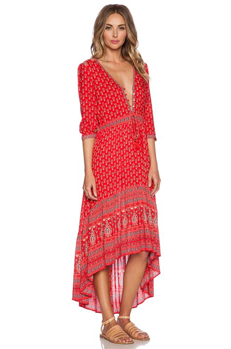 Spell And The Gypsy Collective Gypsiana Maxi Dress In Red Lyst