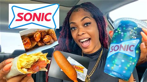 Trying Sonic Menu Items For The First Time Food Review Youtube