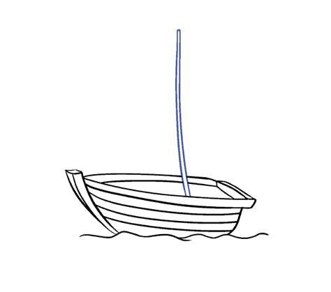 Как нарисовать лодку карандашом поэтапно