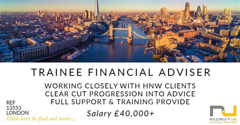 Financial planning job description and financial advisor job. Trainee Financial Planner in London to join a financial ...