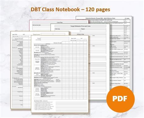 Pdf Dbt Class Notebook Diary Cards Notes Crisis Etsy