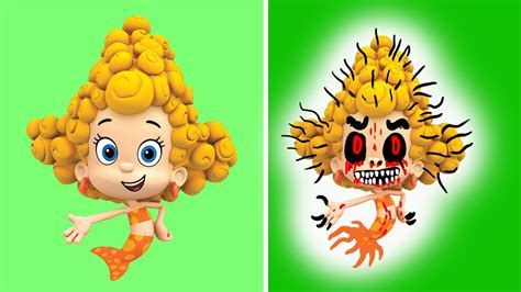 Bubble Guppies Deema Characters Monster Horror Version 😲😲😲 Youtube
