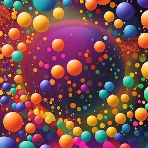 Premium Ai Image Photo Of Many Colorful Balls Floating In The Air
