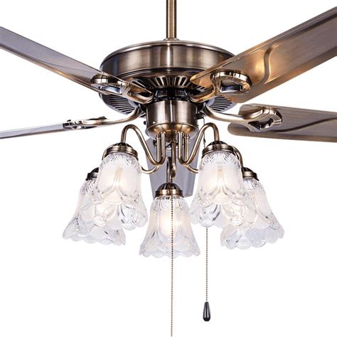 Recessed lighting gives this wood 3 blade fan a sleek and uniform look. LED European leaf fan lamp NEW Fan ceiling fan light ...