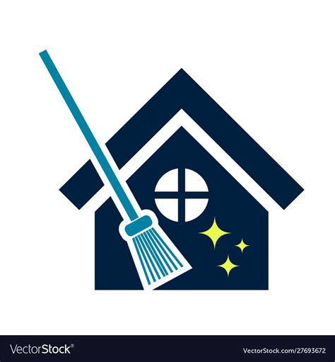 House Clean Logo Cleaning Logo Service Royalty Free Vector