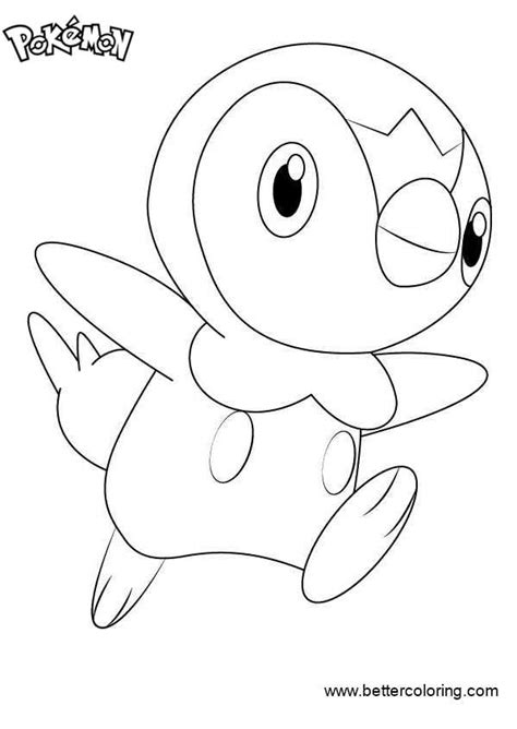 Piplup coloring pages, we have 1 piplup printable coloring pages for kids to download Pokemon Coloring Pages Piplup - Free Printable Coloring Pages