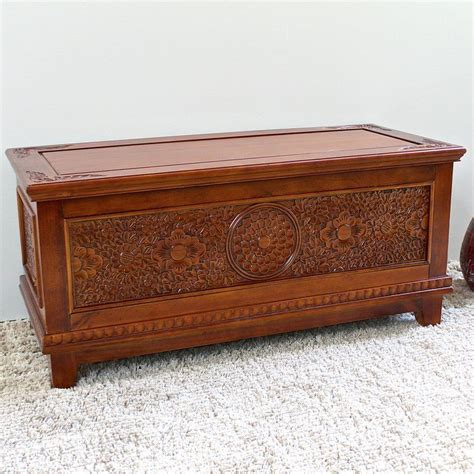 I could write a novel on the things i learned building this bench. Burel Hand Carved Wood Bench/Trunk | Wood bench, Hand ...