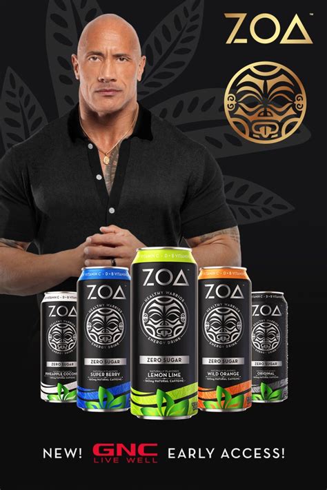 Early Access Get Dwayne Johnsons New Zoa Energy Drink At