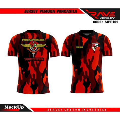 Jual Baju Pemuda Pancasila Lengan Pendek Jersey Pemuda Pancasila