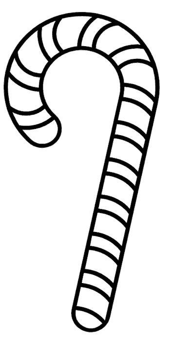 Free Christmas Coloring Page - Candy Cane | Free christmas coloring pages, Candy cane coloring