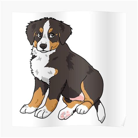 Bernedoodle Cartoon Dog Portrait Dog Drawing Png Dog Clipart Dog