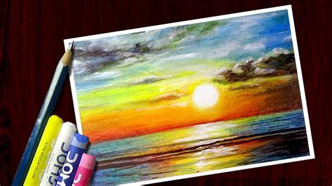 Oil Pastel Drawing Sunset Oil Pastel Drawing Easy For Beginners