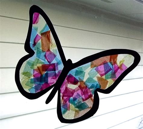 All Snug As A Bug Stained Glass Butterfly