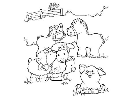 Coloriage animaux ferme maternelle - AncensCP