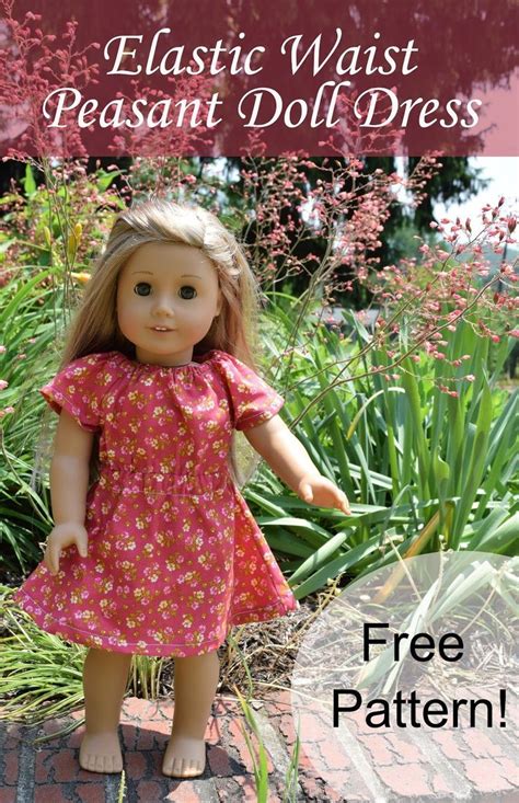 Elastic Waist Doll Dress Pattern Doll Clothes Patterns Free Doll Clothes American Girl
