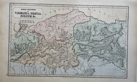 Roman Empire Pannonia Illyricum Dacia Moesia Danube 1855 Philip