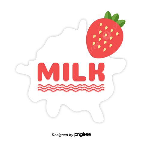 Strawberry Milk Png Transparent Vector Strawberry Milk Strawberry