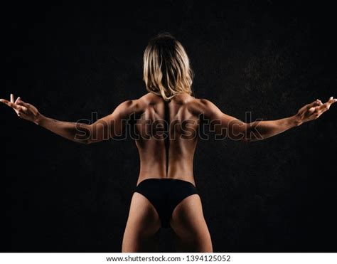 Muscular Beautiful Naked Womans Back Keeping库存照片1394125052 Shutterstock