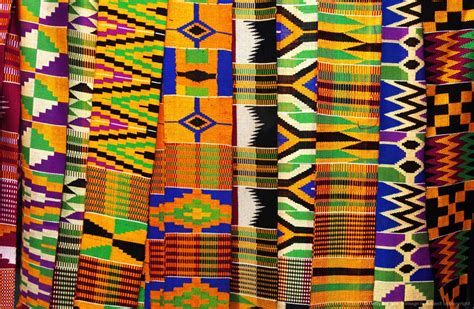 Eastern Ghana Kente Cloth Is Displayed Via Arch