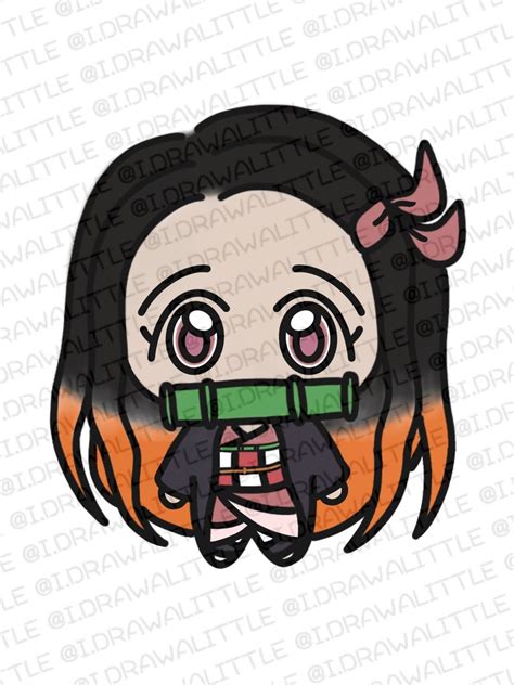 Kimetsu No Yaiba Clipart Nezuko Clipart Chibi Clipart Etsy