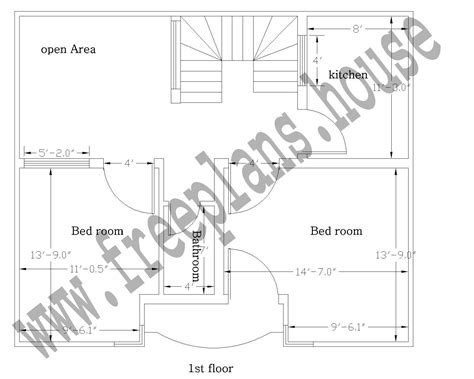 30×23 Feet 64 Square Meter House Plan Free House Plans