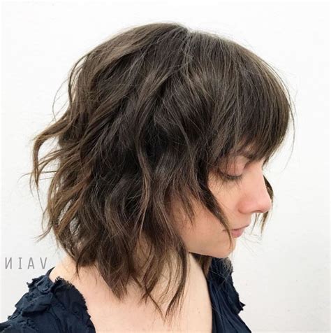 20 best ideas razored wavy shag haircuts with light bangs