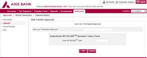 Please enter the following details: Corporate Internet Banking - Corporate Banking - Axis Bank