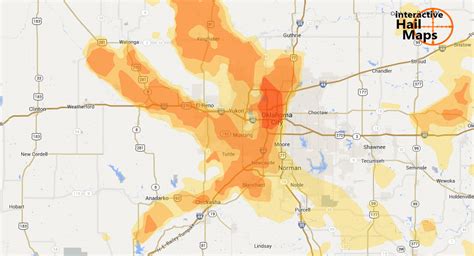 Hail Map Oklahoma City May 29 2012 Interactive Hail Maps