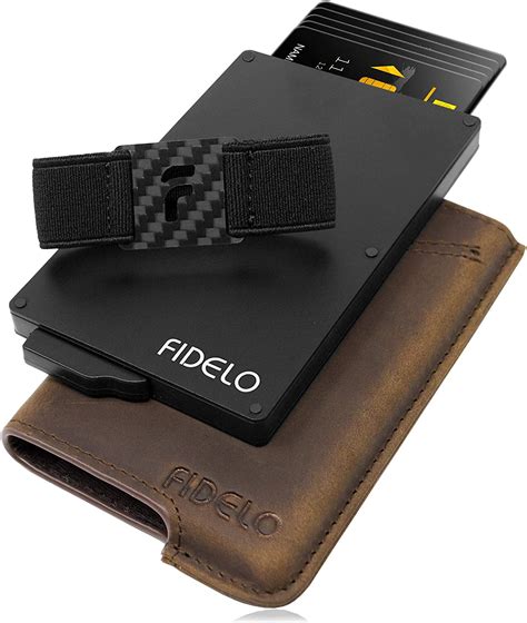 fidelo minimalist wallet for men slim credit card holder rfid mens wallets and leather case