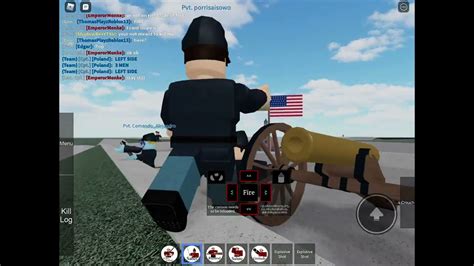 Playing As Artillery In The Roblox American Civil War Youtube