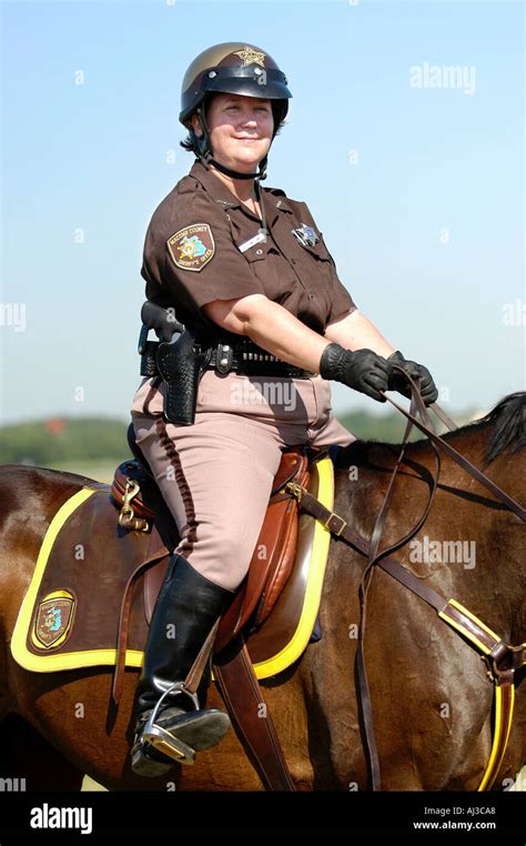 Female Law Enforcement Sheriff Officer Stock Photo Alamy