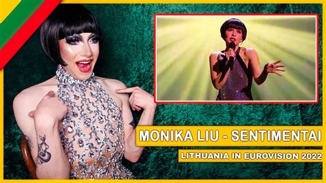 Monika Liu Sentimentai Lithuania 🇱🇹 American Reacts To Eurovision 2022 Youtube