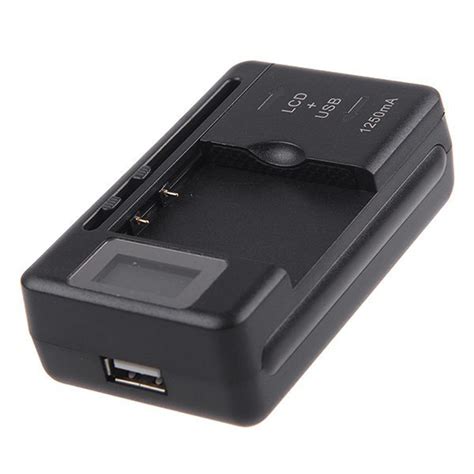 Universal Battery Charger Lcd Screen Usb Port Mobile Phone Battery Wall