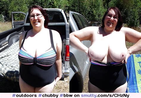 Chubby Bbw Dressedundressed Bigtits Flashing Outdoors Smutty Com
