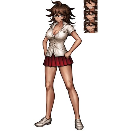 Owari Akane Danganronpa Series Danganronpa 2 Goodbye Despair Official Art 1girl Ahoge