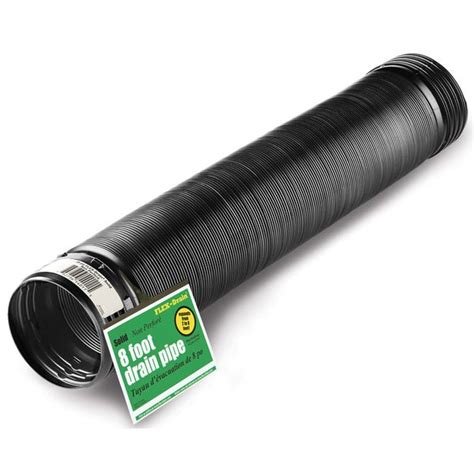 Flex Drain 54021 4 X 8 Solid Flexible And Expandable Landscaping Drain