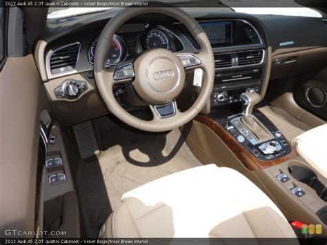 Browse interior and exterior photos for 2013 audi a5. Velvet Beige/Moor Brown Interior Dashboard for the 2013 ...