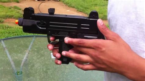 Cybergun Mini Uzi Smg Shooting Test Youtube