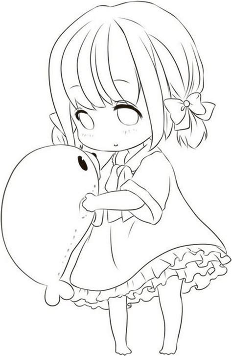 Cute Anime Girl Coloring Pages For