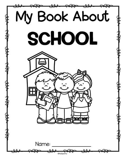 Back To School Draw And Color Book Activity Printables For Preschool
