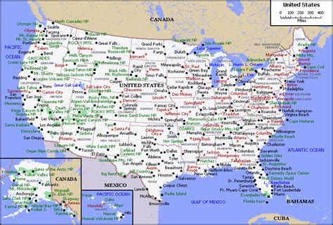 Political Map Of The United States The United States