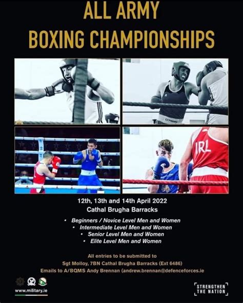 day one results all army championships irish athletic boxing association
